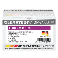 CLEARTEST Albu-Mic, Nierenfunktions-Teststreifen 