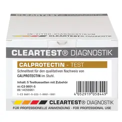 CLEARTEST  Calprotectin, Stuhlproben-Schnelltest Calprotectin