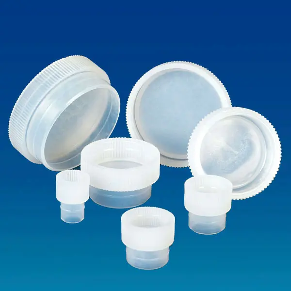 Polyethylene caps for containers and tubes 