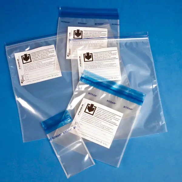 Double-clip transport bags 230 x 300 mm