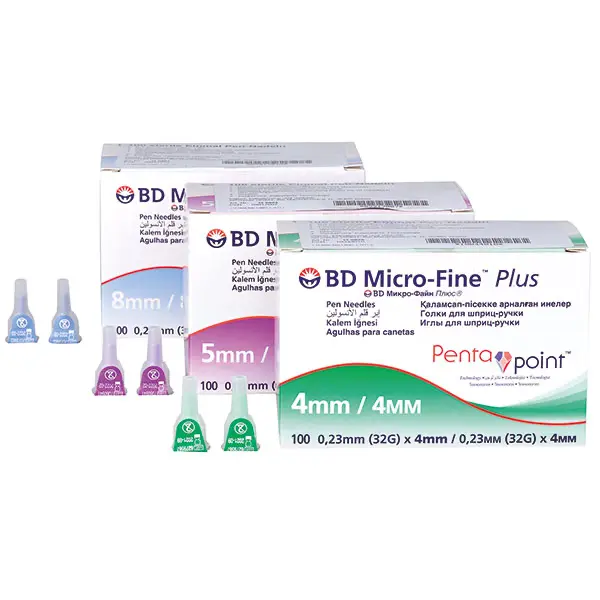 BD Micro-Fine Plus Pentapoint pen needles 