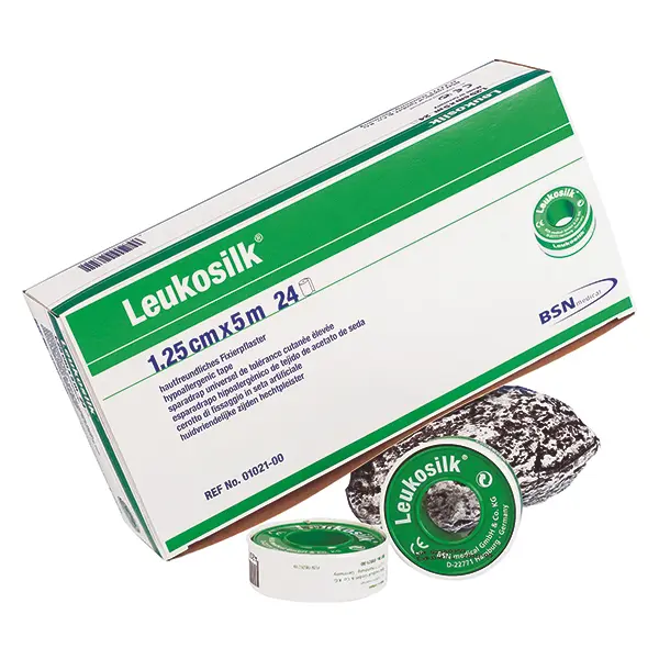 Leukosilk BSN with metal protection ring | 2,50 cm x 5 m | 120 pcs.