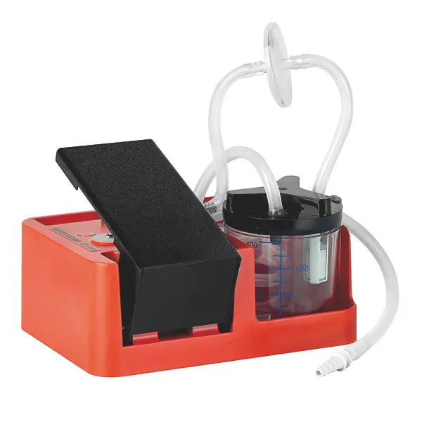 Emergency aspirator with foot pedal Aspirator with foot pedal
