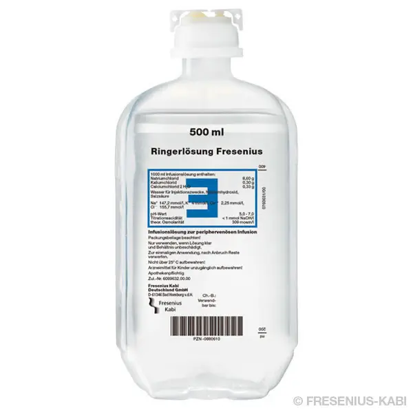 Ringer’s solution* Fresenius 1000 ml, plastic bottle