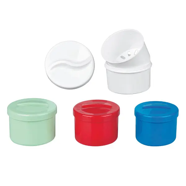 Servocare Denture container Denture container, single packed into PE-bag | green