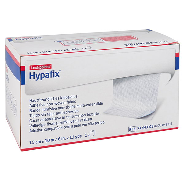 Hypafix BSN 15 cm x 10 m | Bulk pack with cut masking paper | 24 pcs.