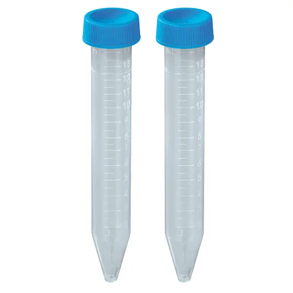 Test tubes with screw cap, PP blue transparent, non-sterile | 17 mm | 120 mm | 15 ml