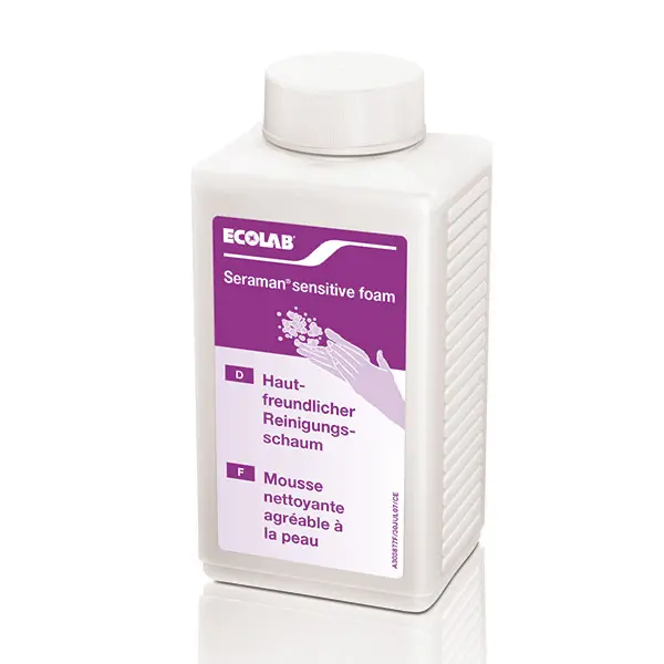 Seraman Sensitive Foam 400 ml Spenderflasche | 24 Stück