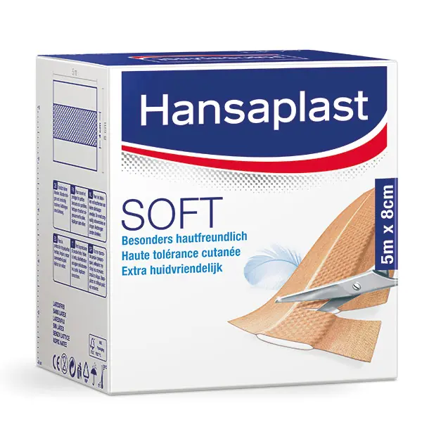 Hansaplast Soft Plaster BDF 6 cm x 5 m | 24 pcs.