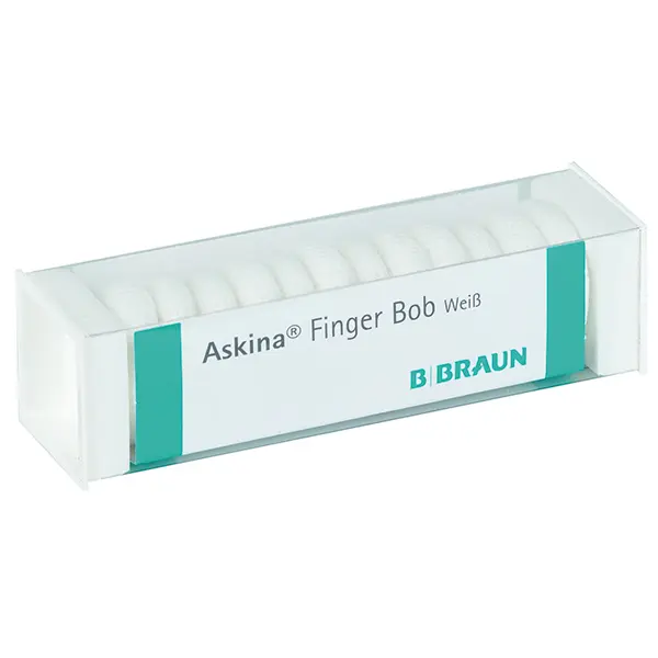 Askina Finger Bob,  B.Braun standard | white | 180 mm | 12 mm | 72 pcs.