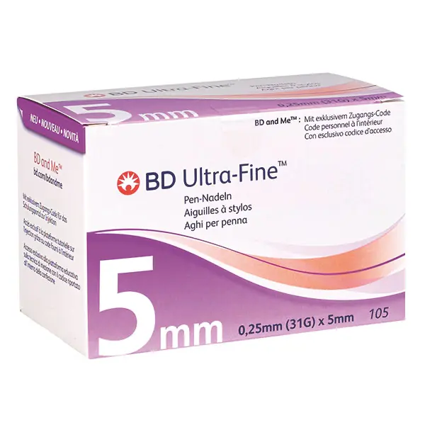 BD Ultra-Fine Pen-Needle BD Ultra-Fine | 5 mm | 0,25 mm | 31 G