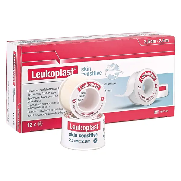 Leukoplast Skin Sensitive BSN with metal protection ring | 1,25 cm x 2,60 m | 240 pcs.