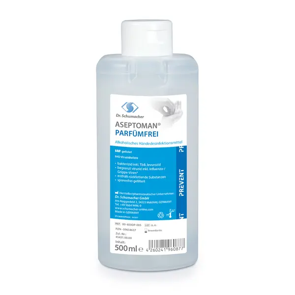 Aseptoman Perfume-free 500 ml bottle