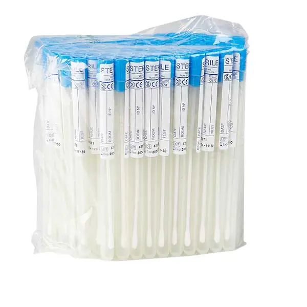 Sterile swab in polypropylene test tube 