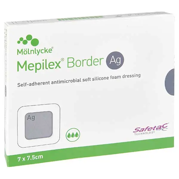 Mepilex Border Ag 7 x 7,5 cm