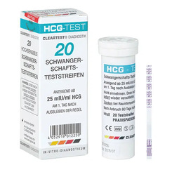Cleartest HCG - Schwangerschafts-Teststreifen > lose 