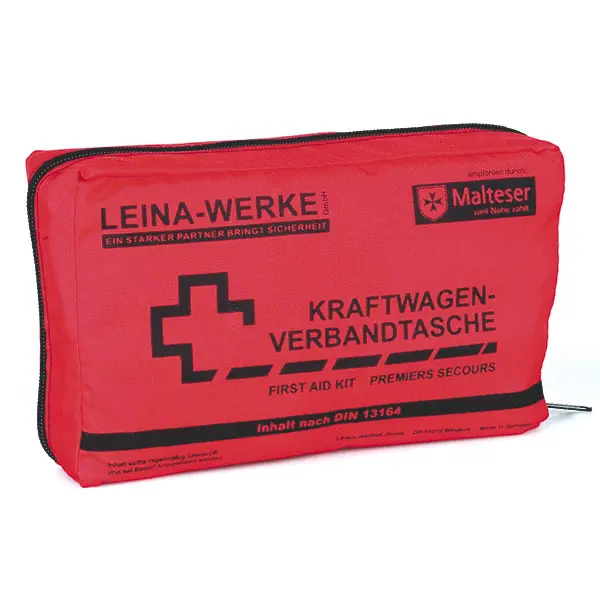 Car first-aid bag Compact filled according to DIN 13164-2022 Car